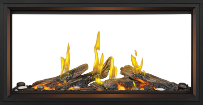 Tall Linear Vector w/ Luminous Logs See-Through