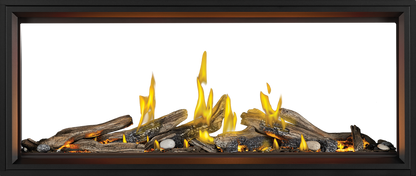 Tall Linear Vector w/ Luminous Logs See-Through