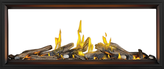 Tall Linear Vector w/ Luminous Logs See-Through