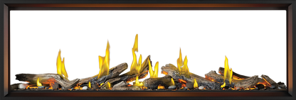Tall Linear Vector w/ Luminous Logs See-Through
