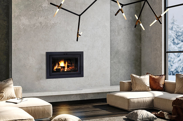 Supreme Astra Series high-efficiency wood fireplace