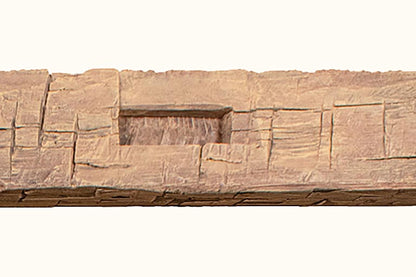 Hewn Mortise Beam